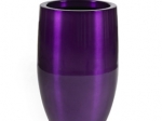 Bubba Brushed Aluminum Planter (Purple)